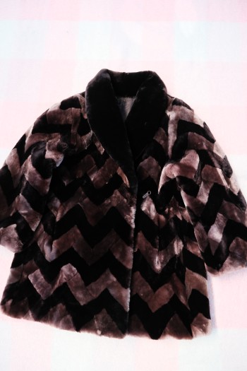 Giaccone donna Eco-pelliccia multicolore