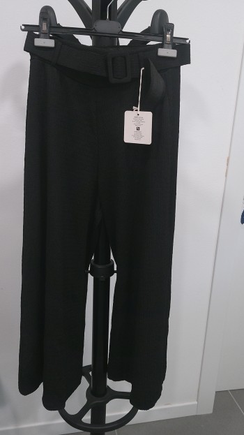 Pantalone largo nero