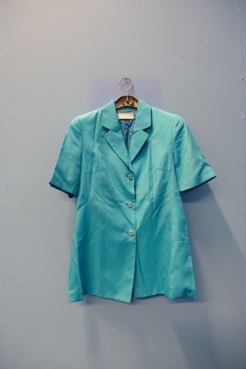 Giacchina turchese estiva misto lino