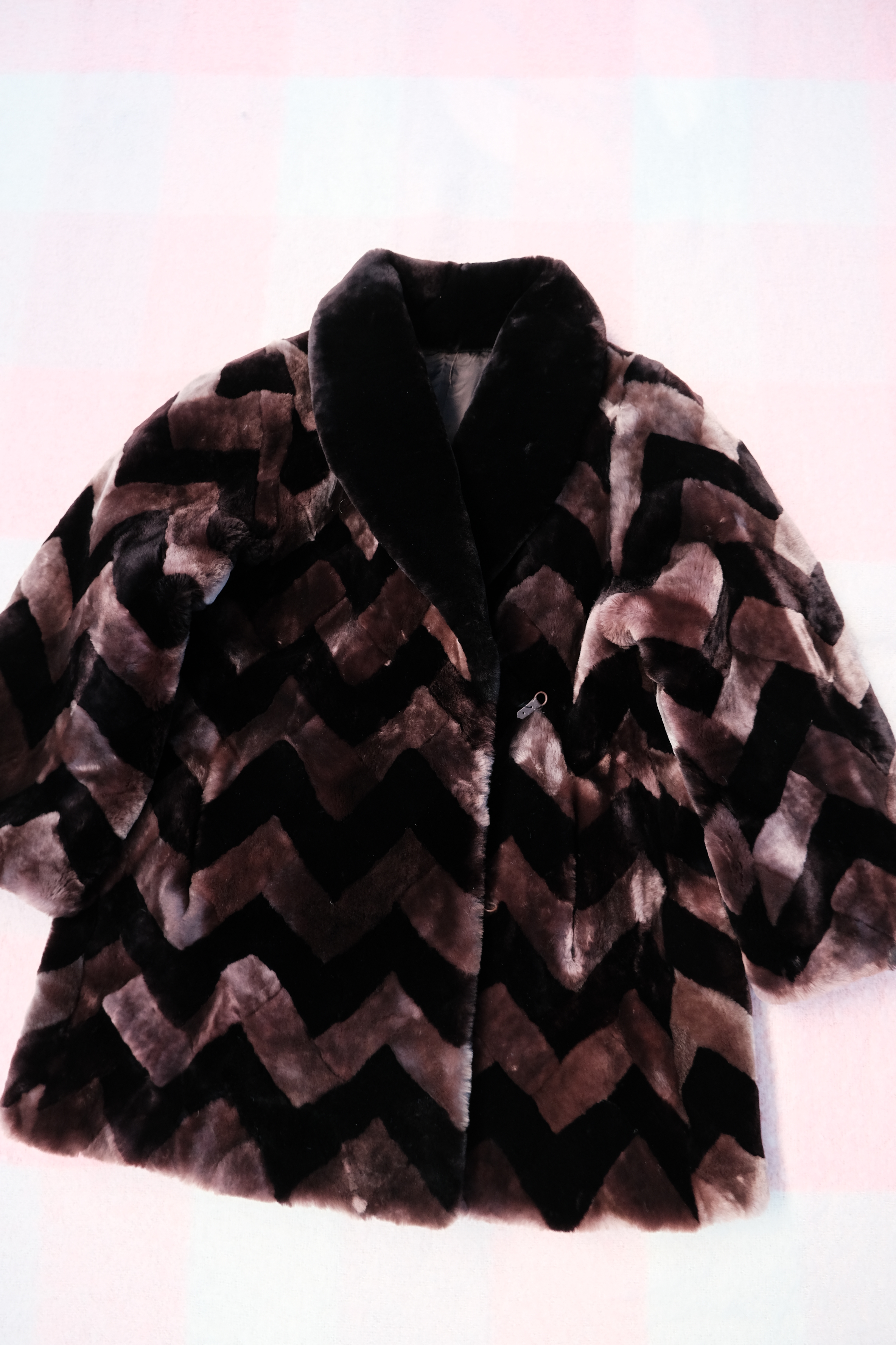 Giaccone donna Eco-pelliccia multicolore