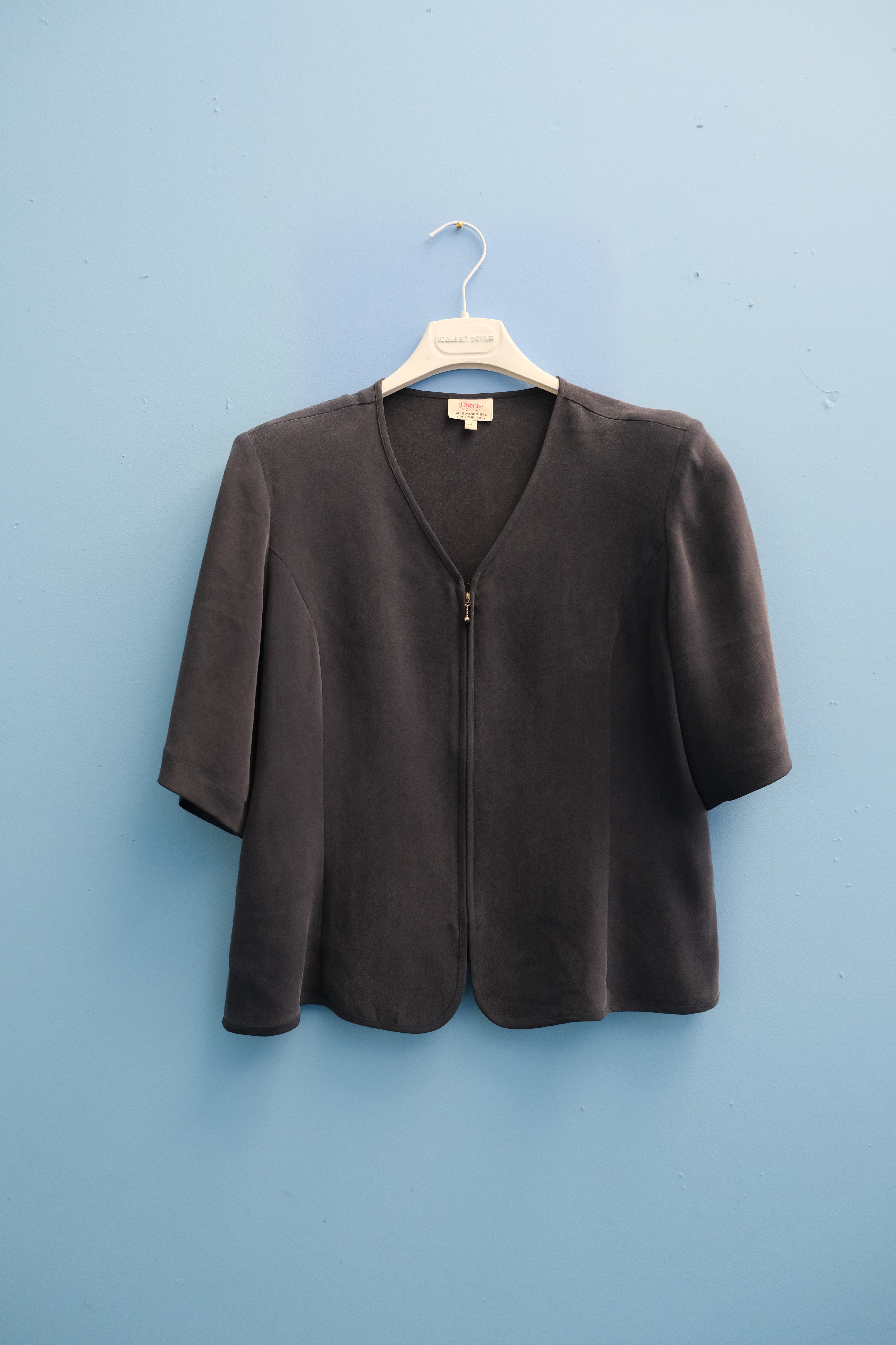 Giacchino di seta blu