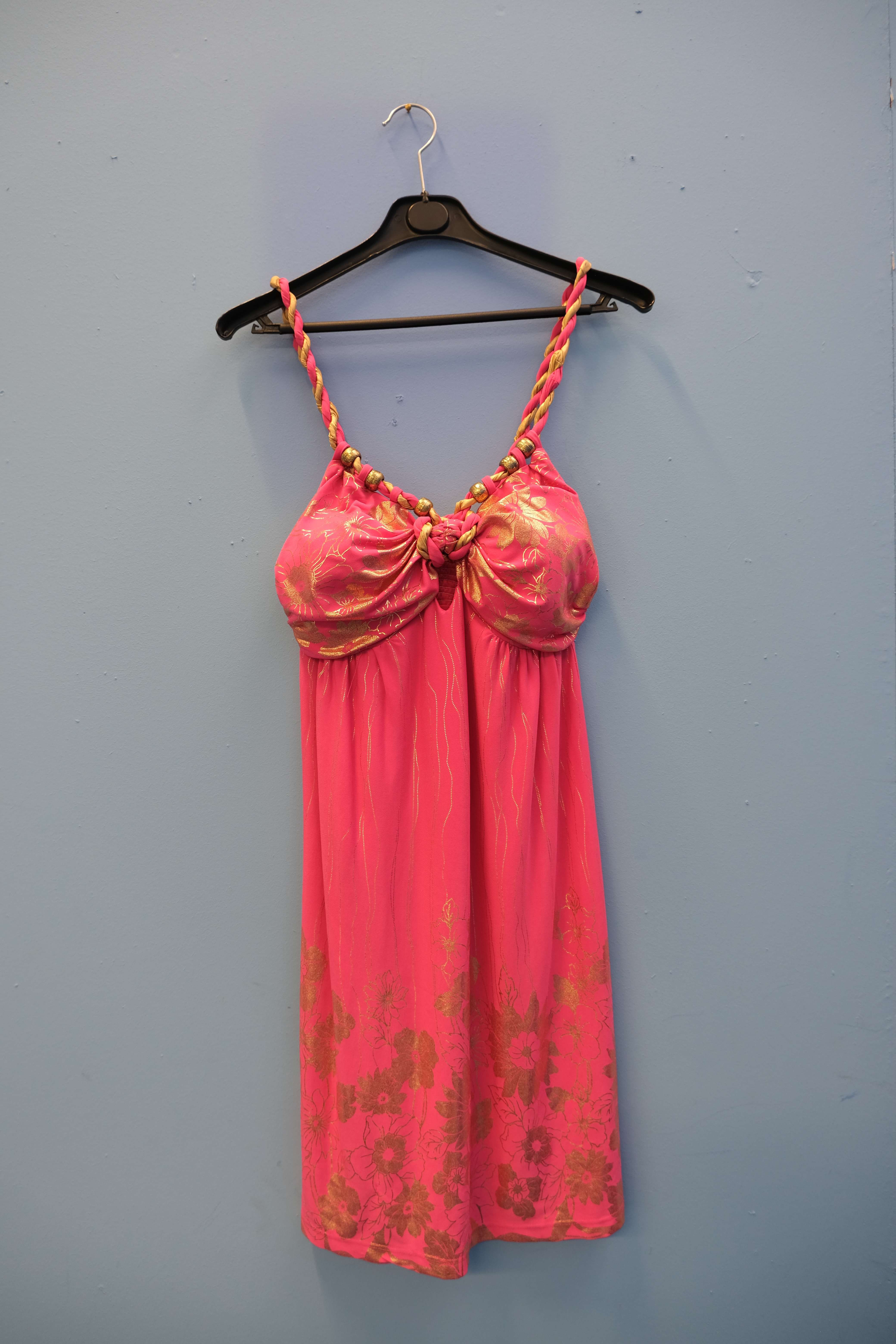 Prendisole stampato oro