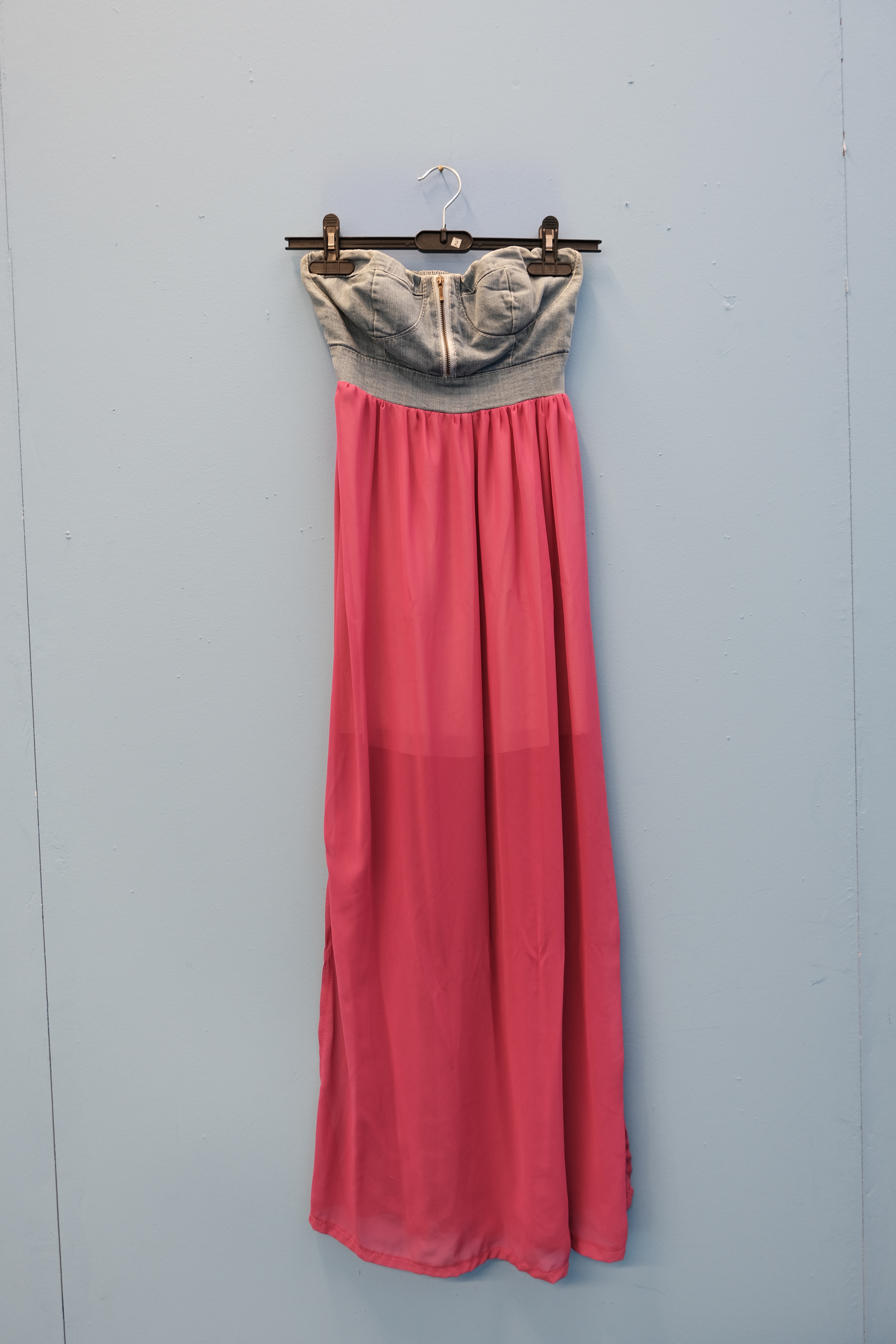 Vestito con corpetto in jeans